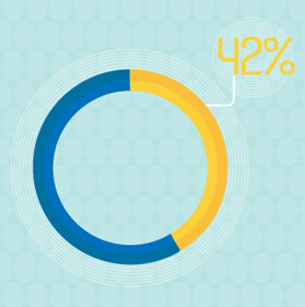 오로지 전체적인 디자인만으로 웹사이트를 평가하는 소비자들의 비율 42%