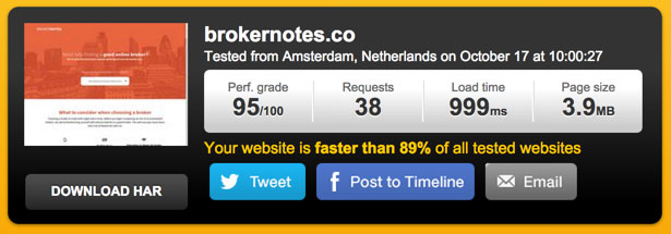 BrokerNotes 웹사이트 통계